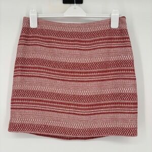 NWT‎ Banana Republic Cotton Mini Skirt Sz 6 Rust Woven Lined Fall Autumn Chic